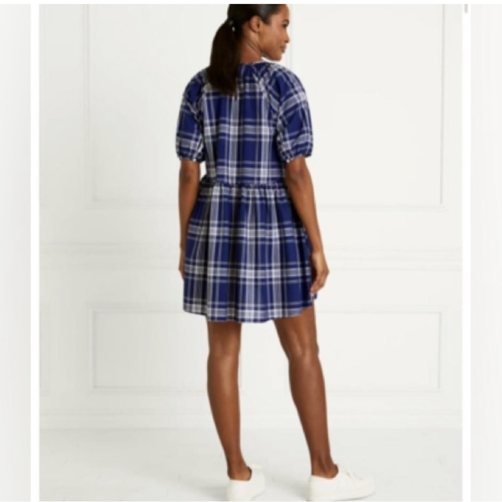 Hill House Mini Dress Duo — Navy Plaid & Cream Floral - Picture 4 of 7